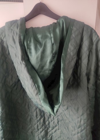 Kadın Yeşil Uzun Street Wear Ceket - Görsel 2