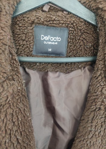 Kahverengi Peluş Kadın Kaban - Görsel 9