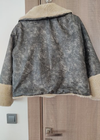 Deri Kadın Kısa Kürklü Ceket - Görsel 6