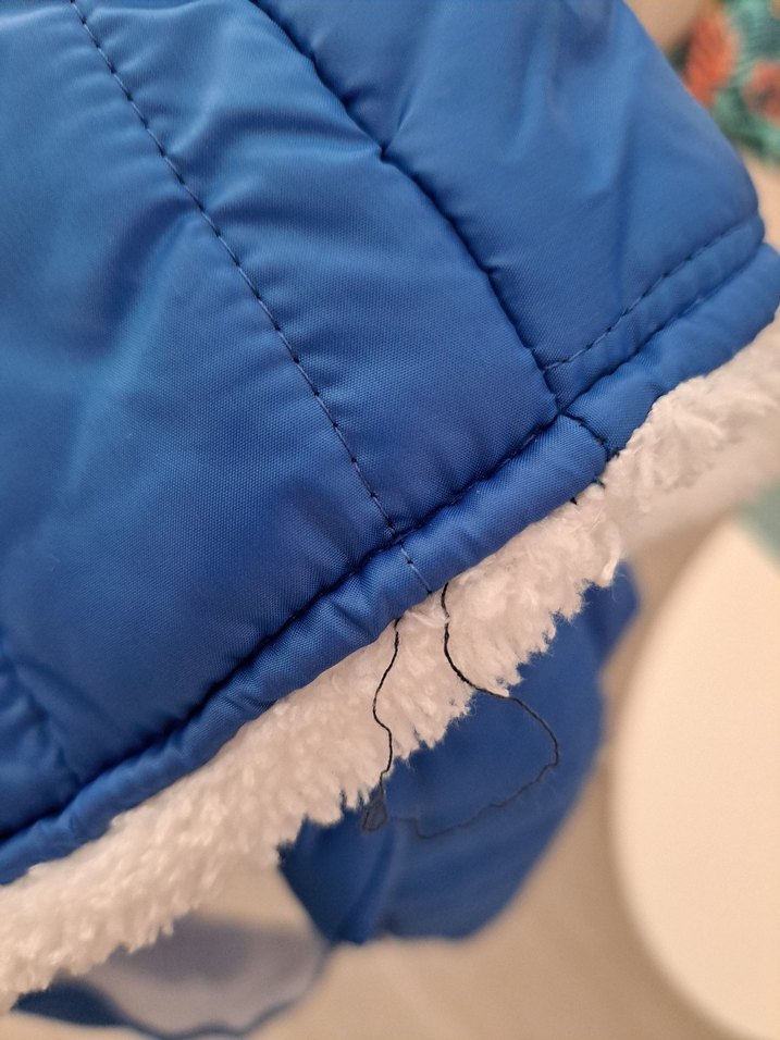 Kapüşonlu Erkek Çocuk Mavi Mont - Görsel 5