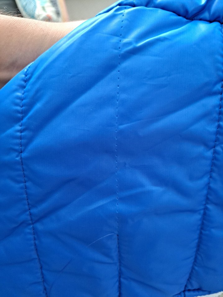 Kapüşonlu Erkek Çocuk Mavi Mont - Görsel 4