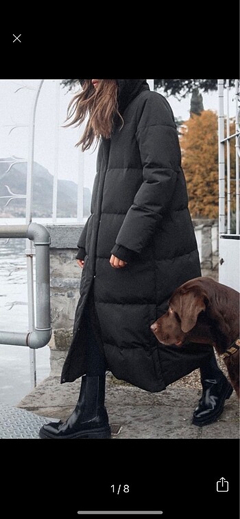 Zara su ve rüzgar korumalı kuş tüyü mont