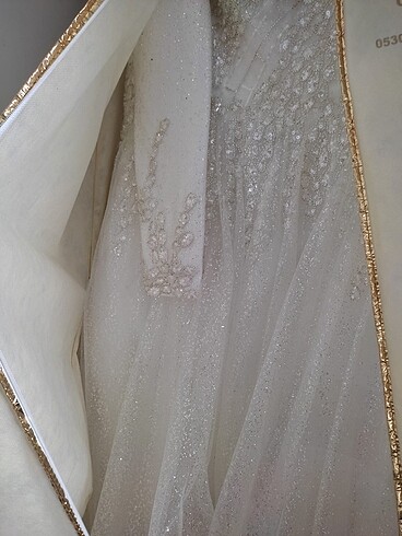 SATILIK SIFIR HİÇ GİYİLMEMİŞ GELİNLİK 38 Beden - Görsel 5