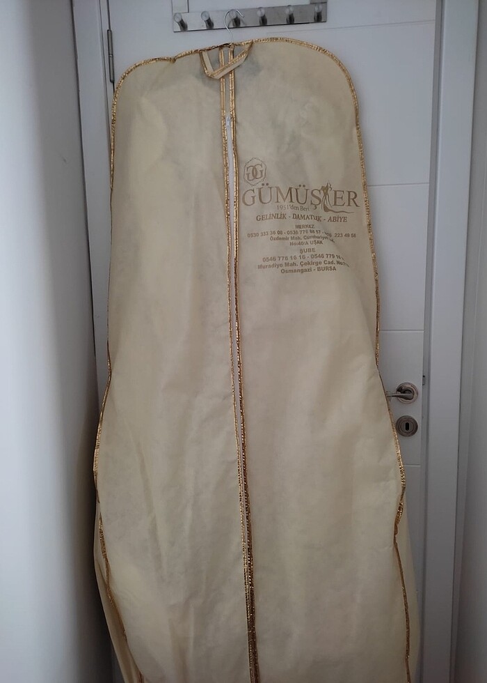 SATILIK SIFIR HİÇ GİYİLMEMİŞ GELİNLİK 38 Beden - Görsel 3