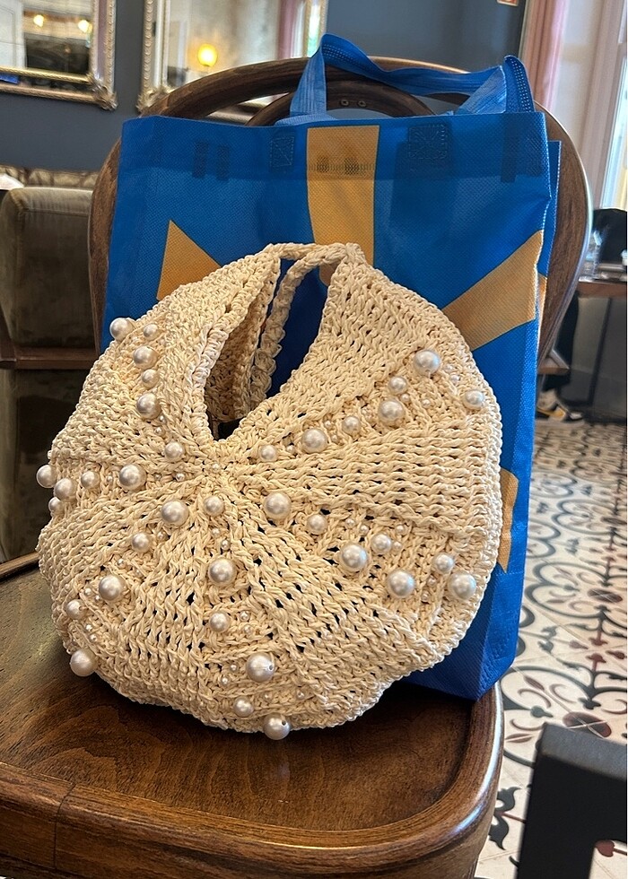 El Örmesi incili çanta - Görsel 3