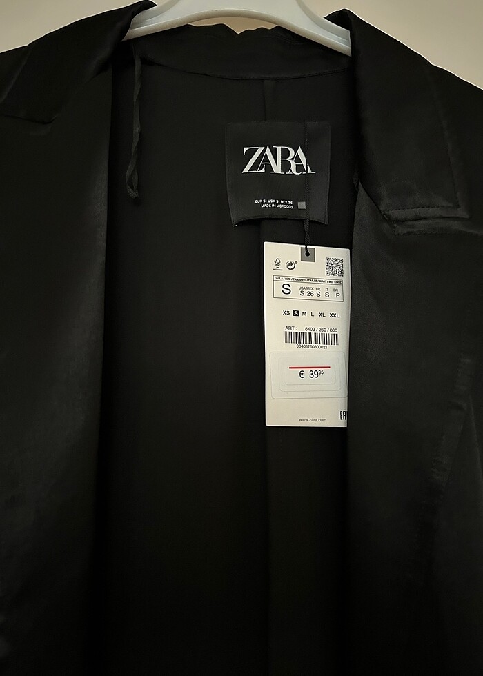 Zara saten trençkot - Görsel 2