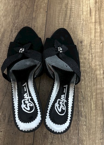 40 Beden siyah Renk Klasik Siyah Gotik Platform Terlik