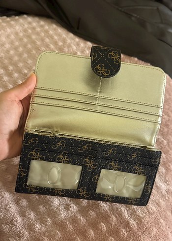 Kahverengi Desenli Kadın Clutch Cüzdan - Görsel 2