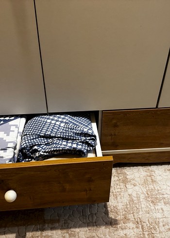 Bej ve gri gardrop - Görsel 6