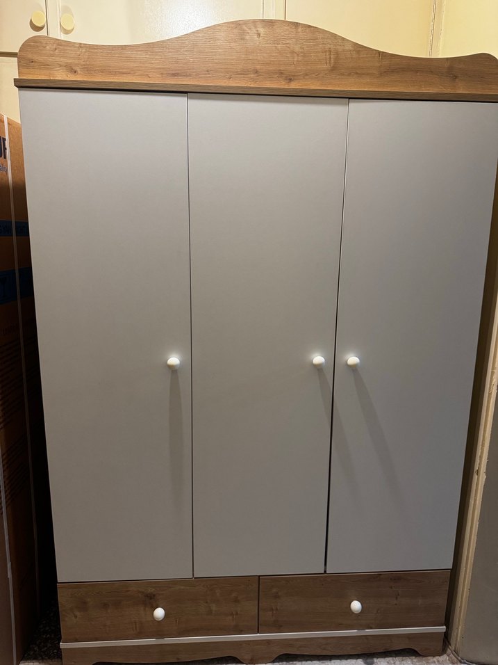 Bej ve gri gardrop - Görsel 2