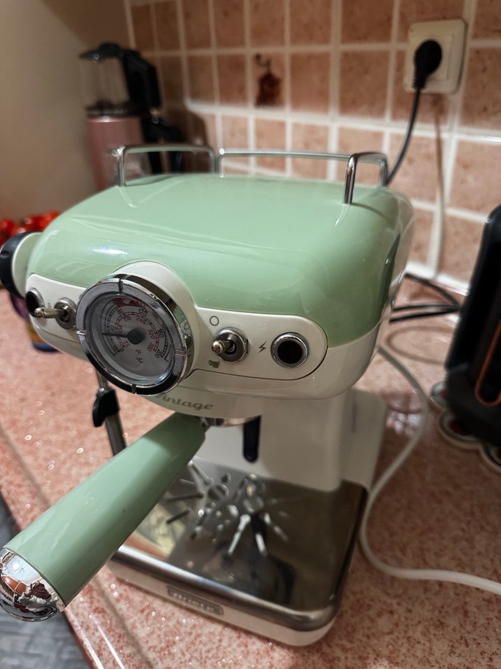 ARİETE VİNTAGE Yeşil Kahve Makinesi - Görsel 3