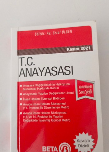 T.C. Anayasası Kasım 2021 beta yayınları