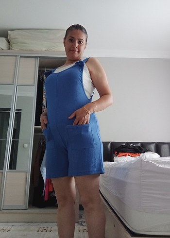 Diğer Mavi şortlu Tulum
