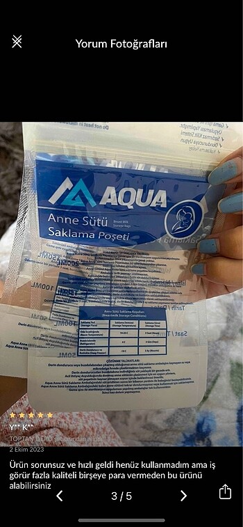 Süt saklama poşeti - Görsel 3