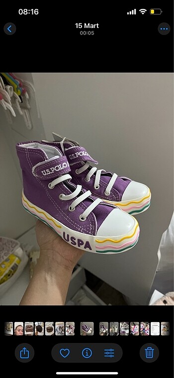 U.S Polo Assn. Çocuk konvers