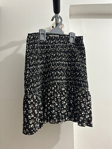Ltb cicekli mini etek xs