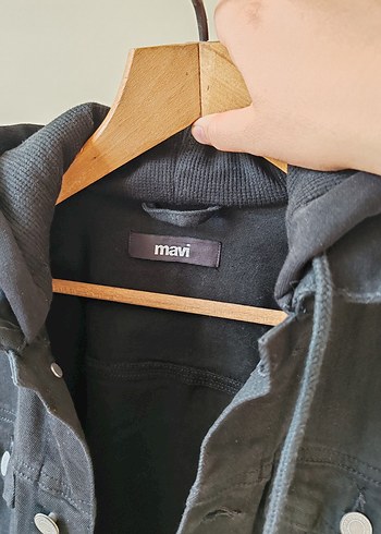 Düğmeli Siyah Denim Erkek Ceket - Görsel 11