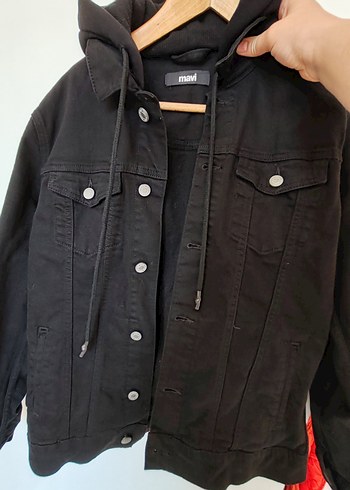 Düğmeli Siyah Denim Erkek Ceket - Görsel 6