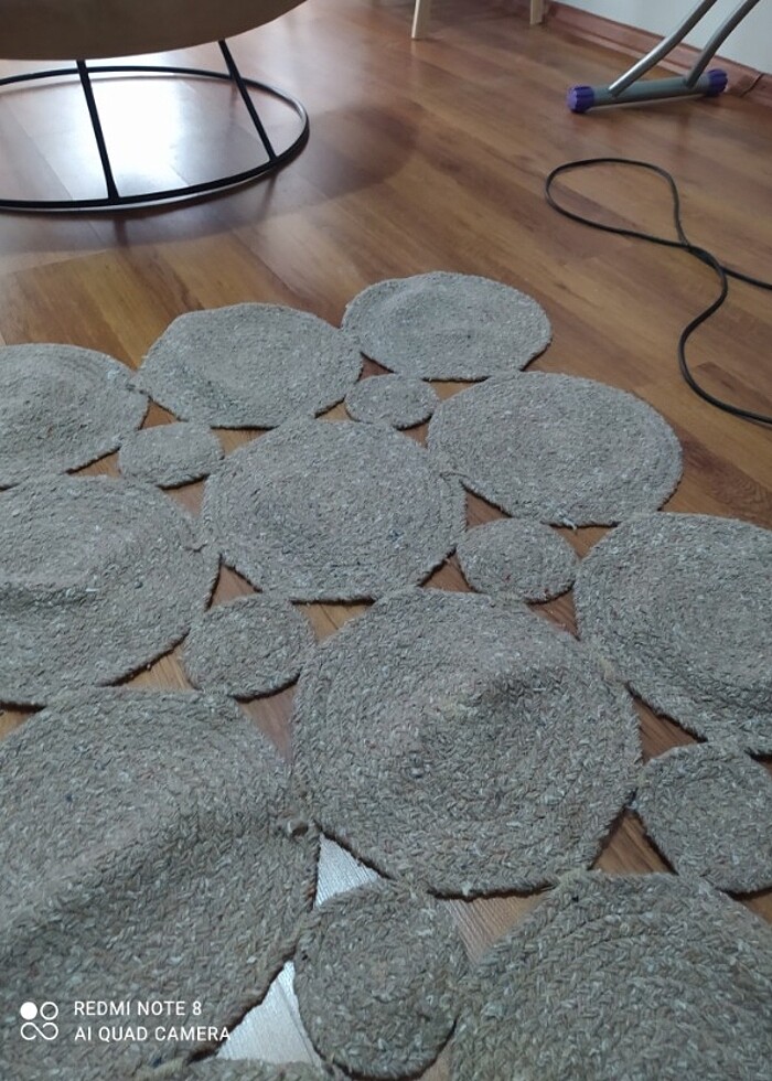 Jüt hasır halı  - Görsel 2