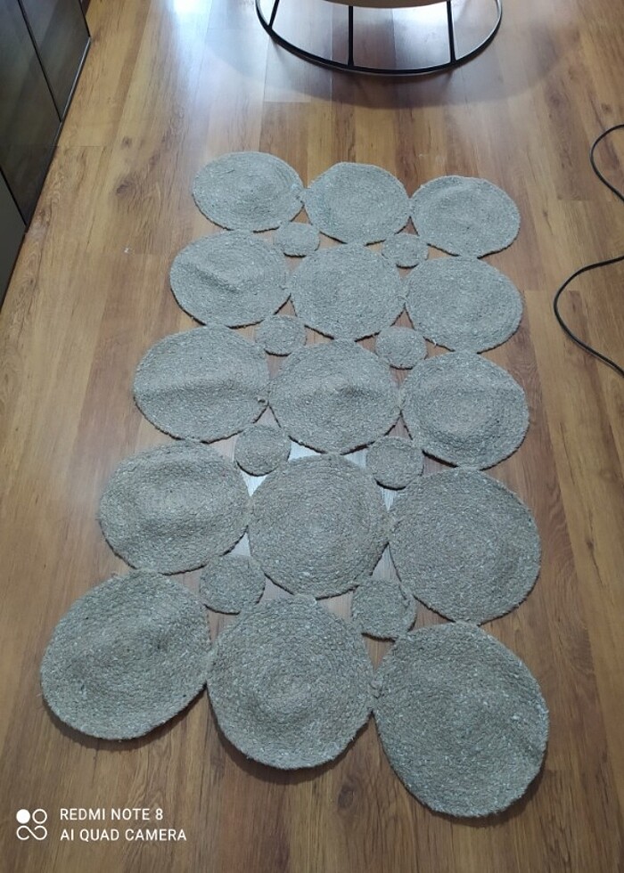 Jüt hasır halı  - Görsel 3