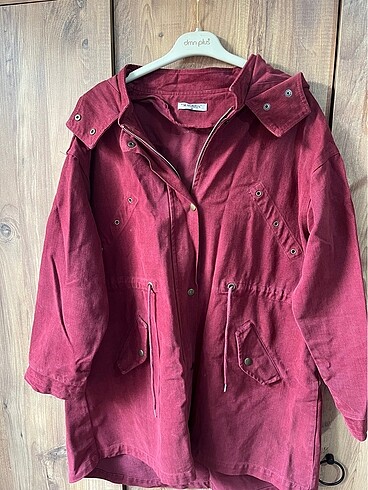 oversize kapüşonlu ceket