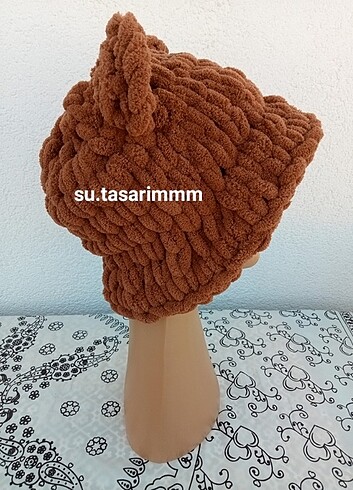 Beden çeşitli Renk Puffy bucket şapka bere