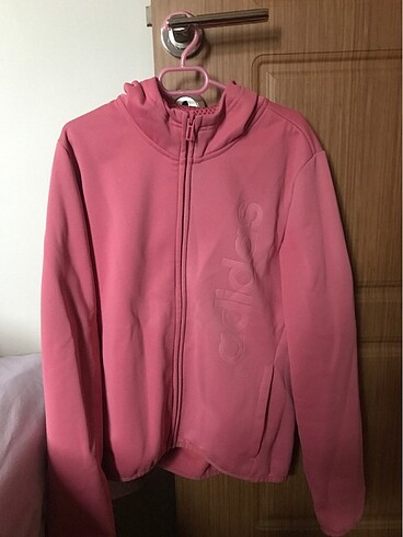 Kız çocuk Adidas fermuarlı sweatshirt