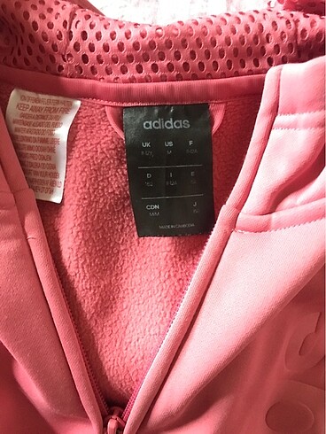 11-12 Yaş Beden Kız çocuk Adidas fermuarlı sweatshirt
