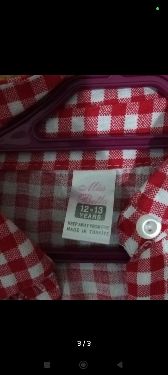 Kırmızı Kareli Çocuk Gömlek - Görsel 3