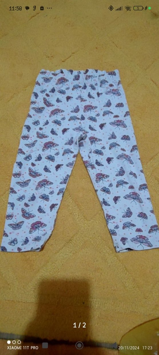 Kız Çocuk Kelebek Desenli Tayt - Görsel 2