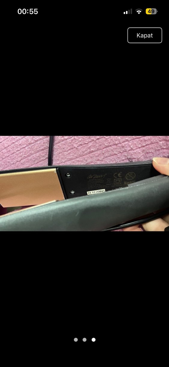 Siyah Saç Düzleştirici - Görsel 2