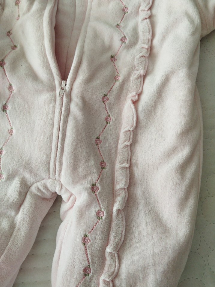 Pembe Nakışlı Bebek Kız Tulumu - Görsel 3