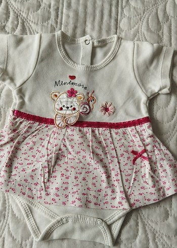 Kız Bebek Kısa Kollu Örme Çıtçıtlı Body