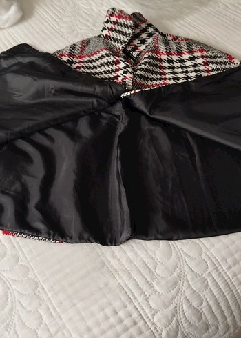 Düğmeli Ekose kız cocukPanço - Görsel 2