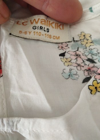 Çiçek Desenli Bohem Kız Çocuk yarasa kollu buluz - Görsel 2