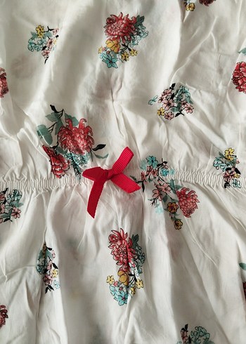 Çiçek Desenli Bohem Kız Çocuk yarasa kollu buluz - Görsel 4