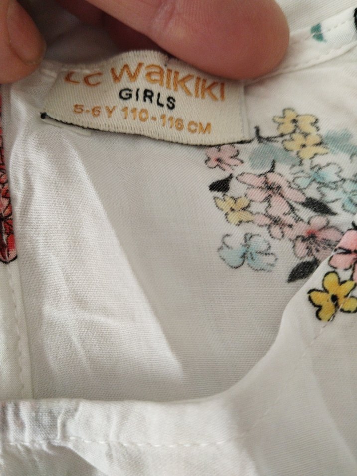 Çiçek Desenli Bohem Kız Çocuk yarasa kollu buluz - Görsel 2