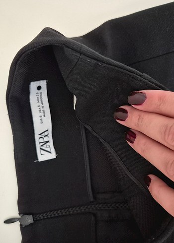 Zara siyah mini etek - Görsel 2