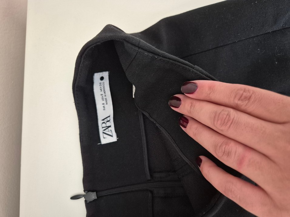 Zara siyah mini etek - Görsel 2