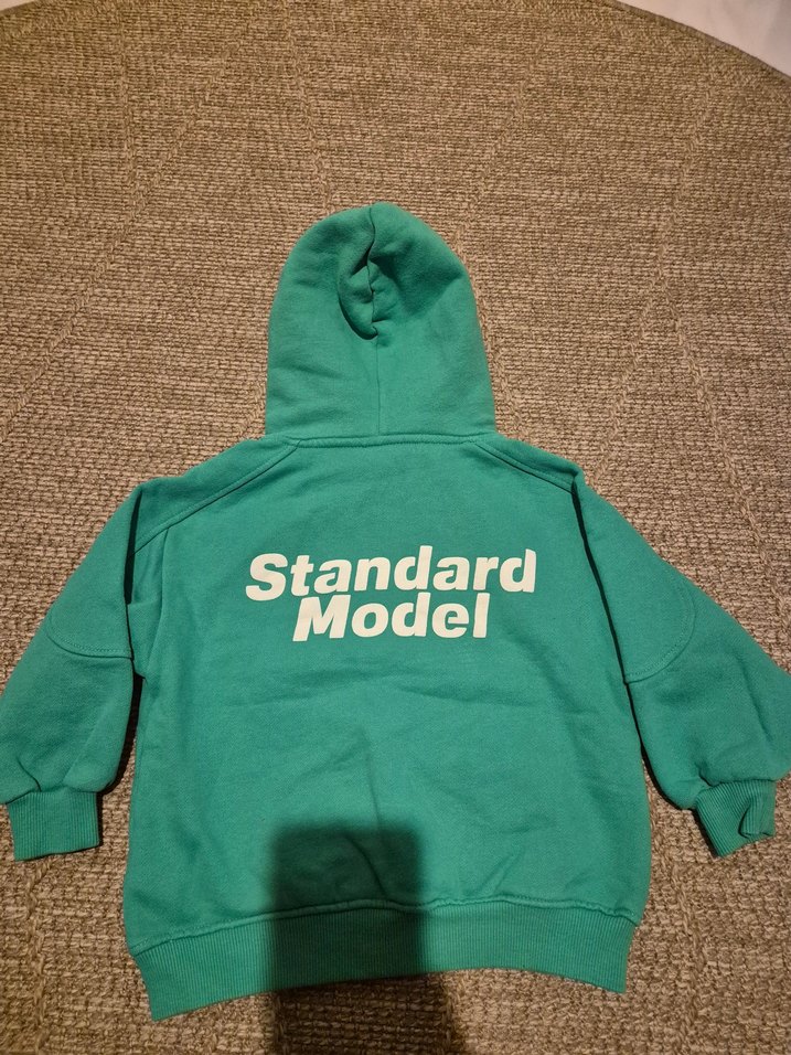 zara Kapüşonlu Erkek Çocuk Yeşil Sweatshirt - Görsel 3