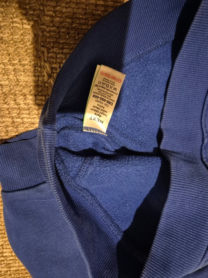 Next Erkek Çocuk Mavi Kapüşonlu Sweatshirt - Görsel 3