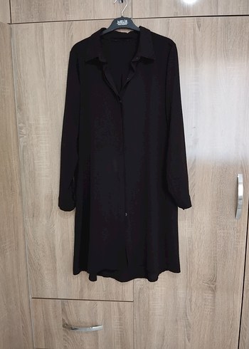 Siyah Uzun tunik gömlek - Görsel 2