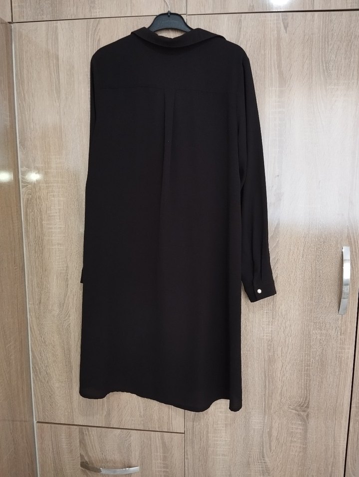 Siyah Uzun tunik gömlek - Görsel 3