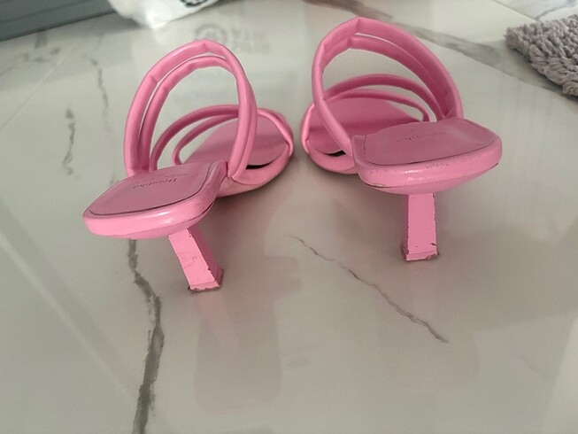 36 Beden BERSHKA pembe topuklu terlik