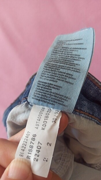 Standart Beden Beden mavi Renk Mavi jeans erkek kot pantolon 30/32