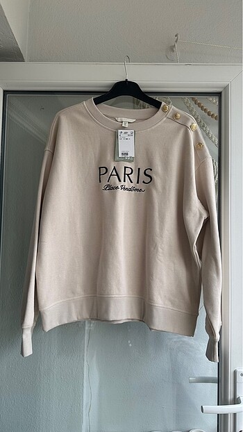 Hm paris yazılı sweatshirt