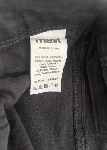 Siyah Düğmeli Erkek Denim Pantolon - Görsel 3