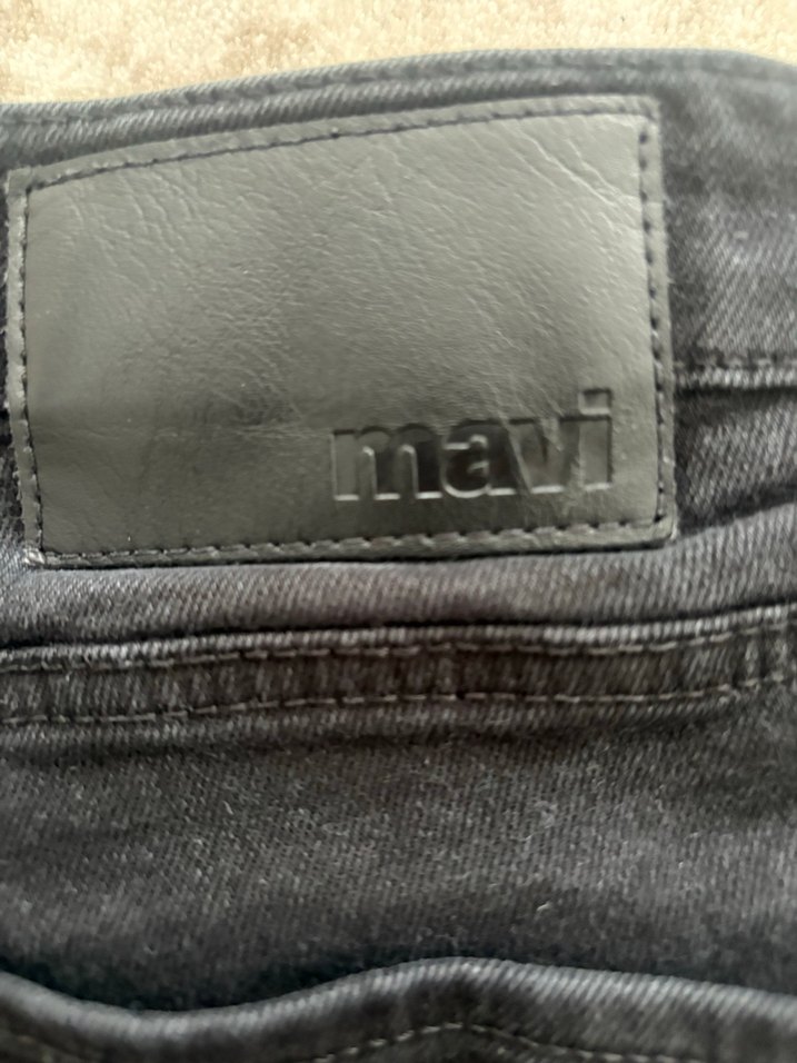 Siyah Düğmeli Erkek Denim Pantolon - Görsel 4