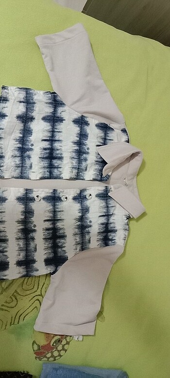 Crop ceket