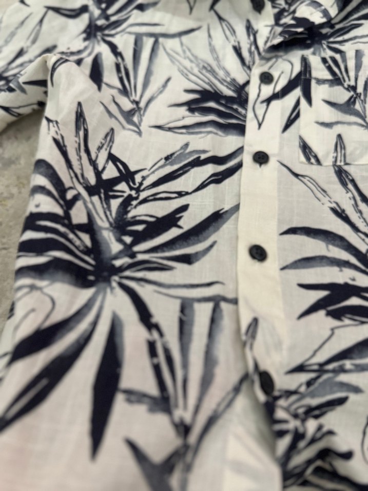 Erkek Çocuk 5-6 yaş Kısa Kollu Desenli Gömlek - Görsel 4